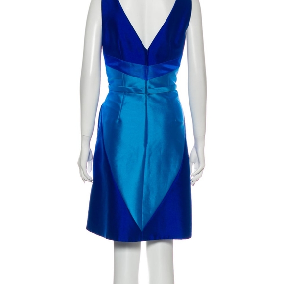 THEIA-Neck Knee-Length Dress - Picture 2 of 6